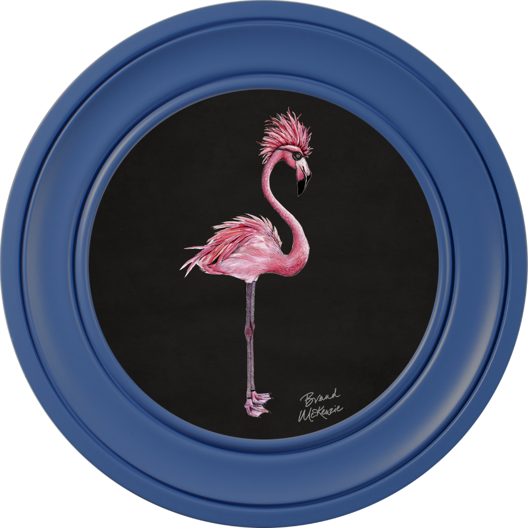 Punk Rocks Fiona on Charcoal Black Framed Art Prints by Brand McKenzie