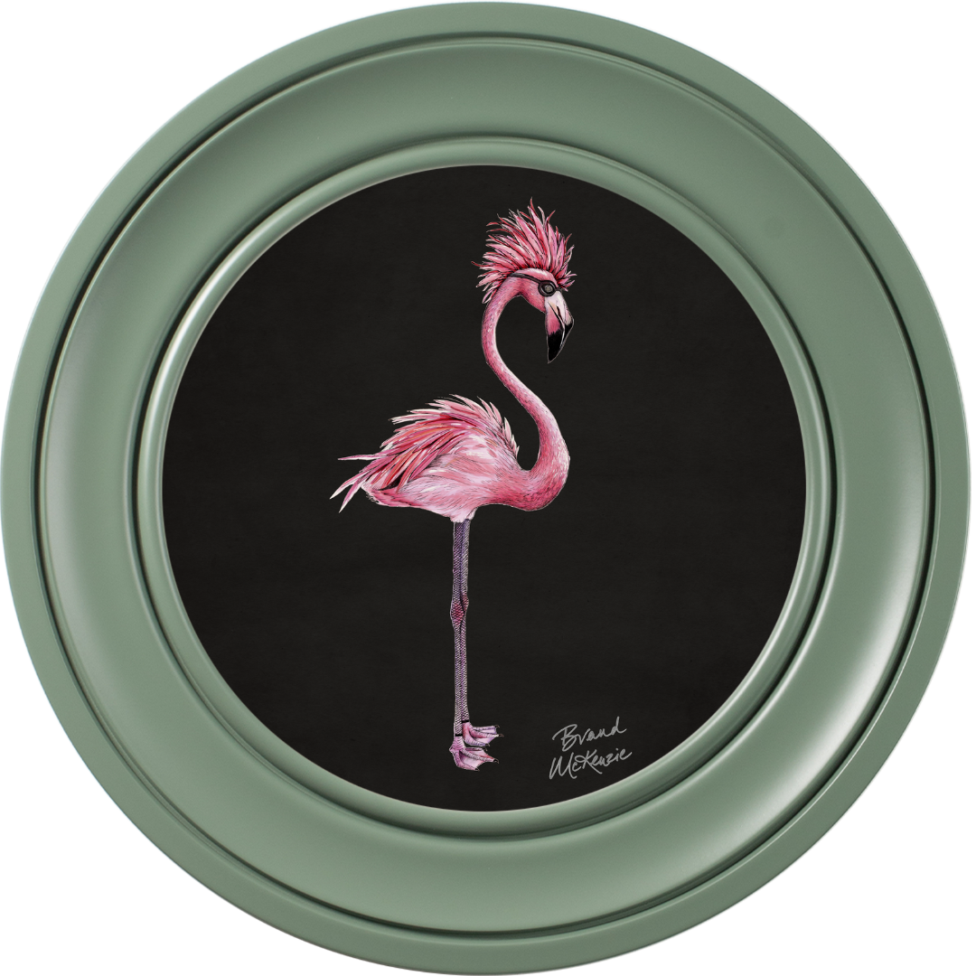 Punk Rocks Fiona on Charcoal Black Framed Art Prints by Brand McKenzie