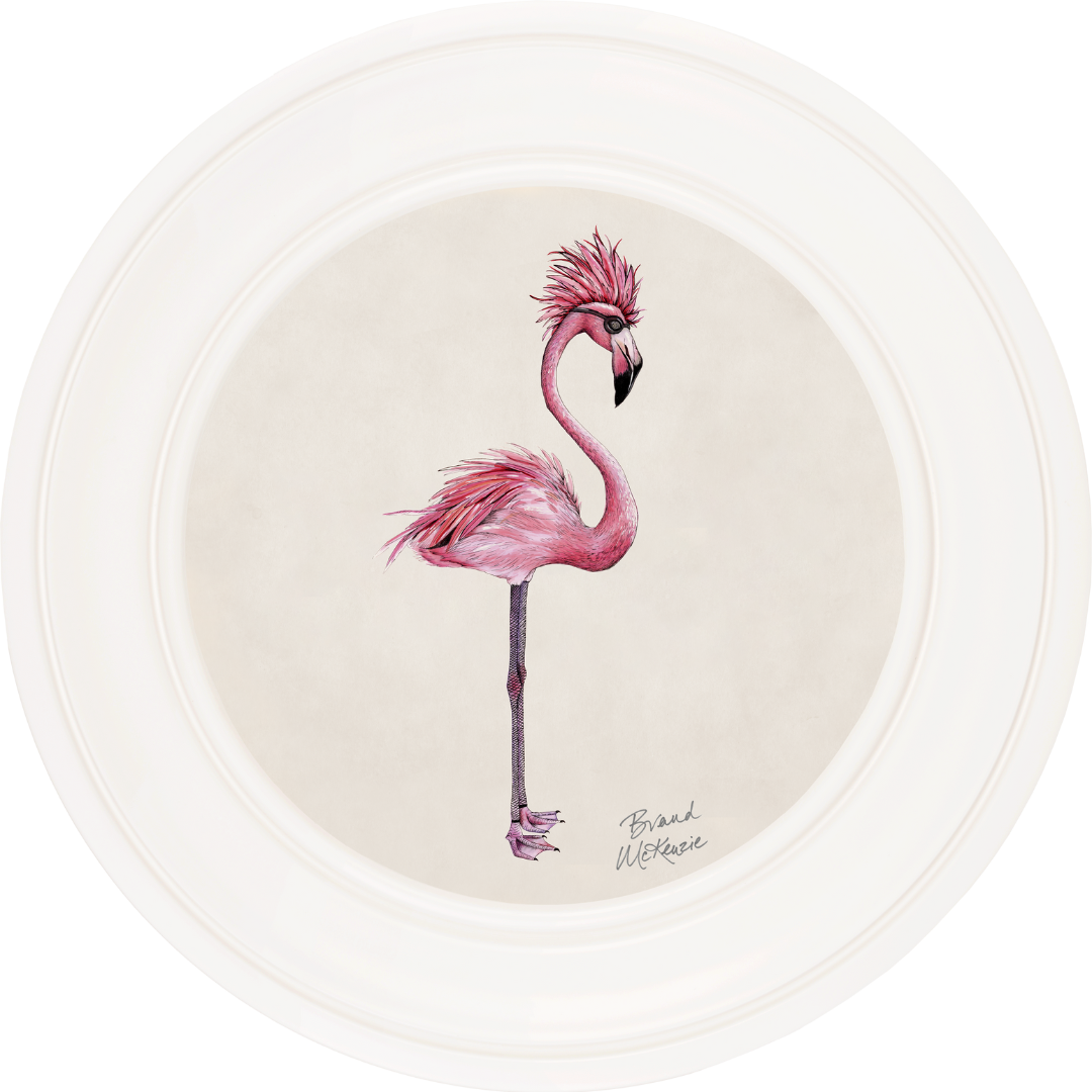 Punk Rocks Fiona on Chalk White Framed Art Prints by Brand McKenzie