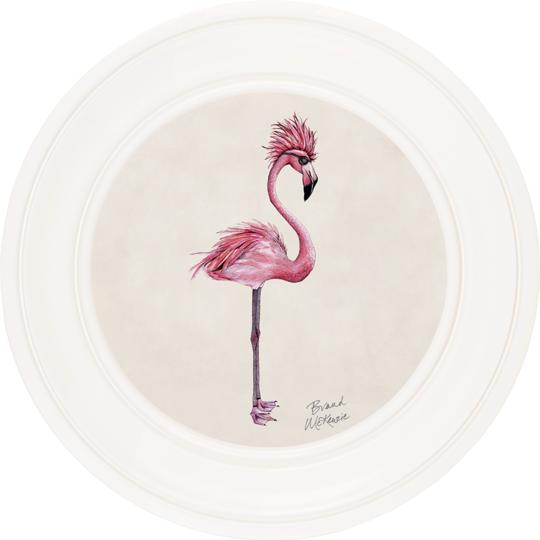 Punk Rocks Fiona on Chalk White Framed Art Prints by Brand McKenzie