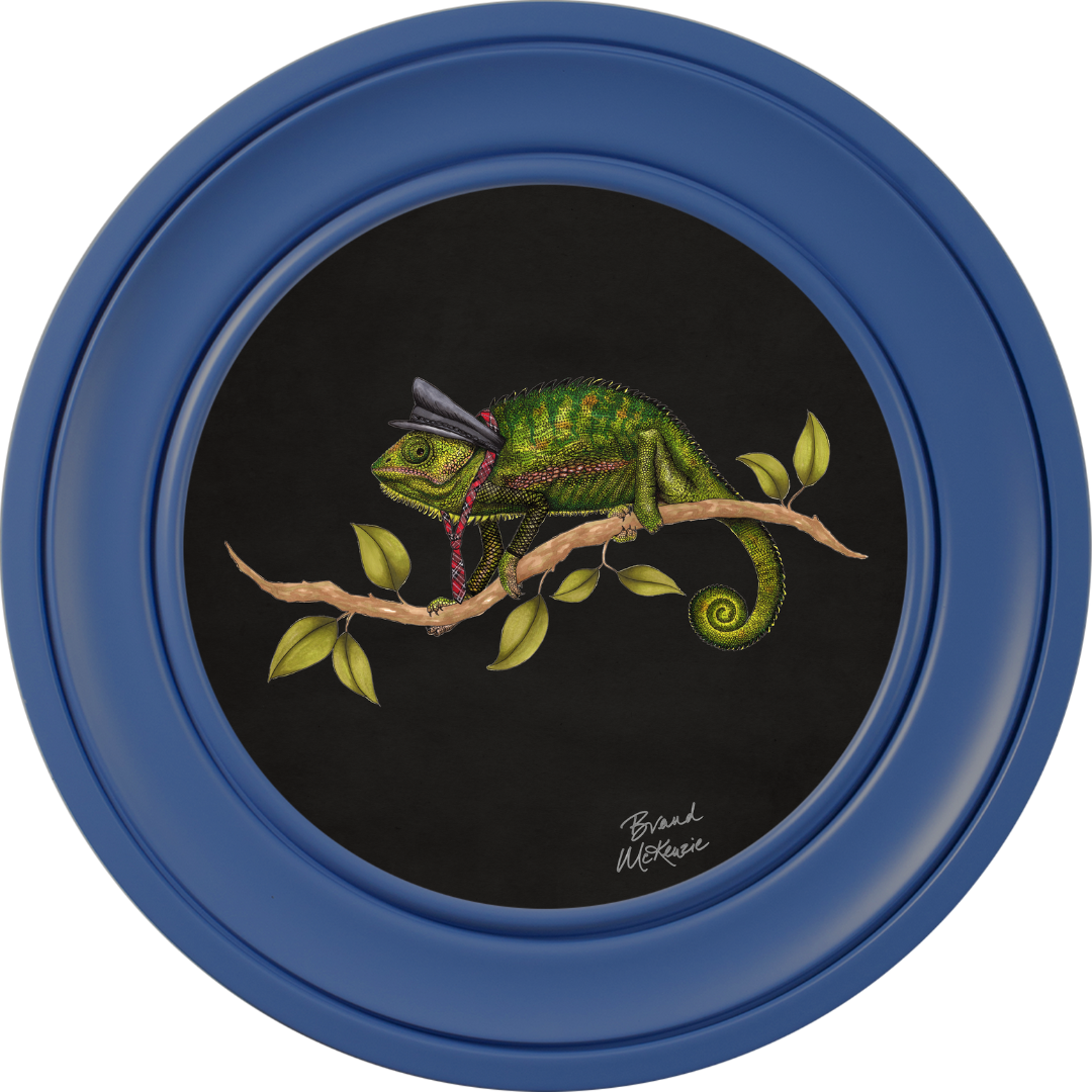 Punk Rocks Cleo on Charcoal Black Framed Art Prints by Brand McKenzie