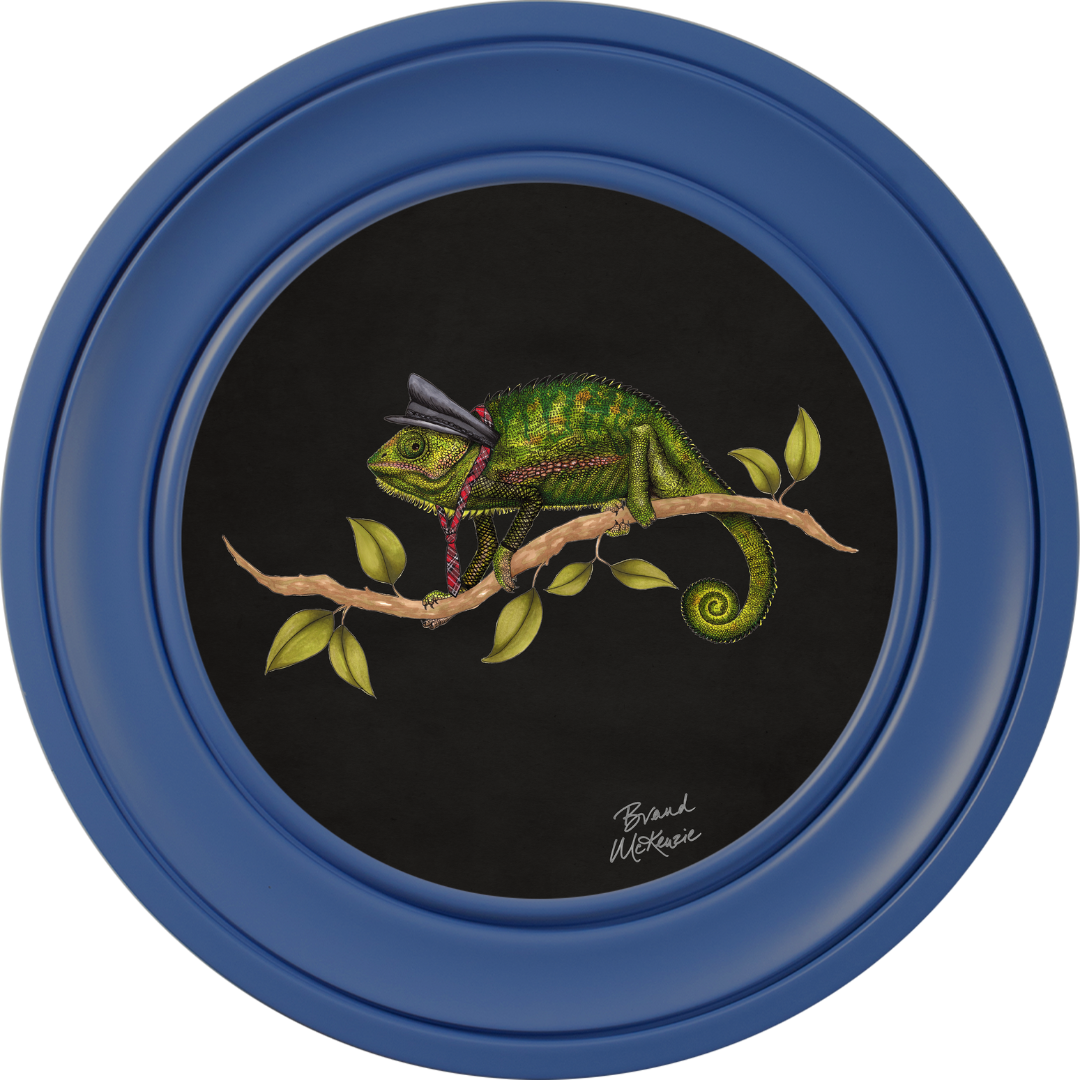 Punk Rocks Cleo on Charcoal Black Framed Art Prints by Brand McKenzie