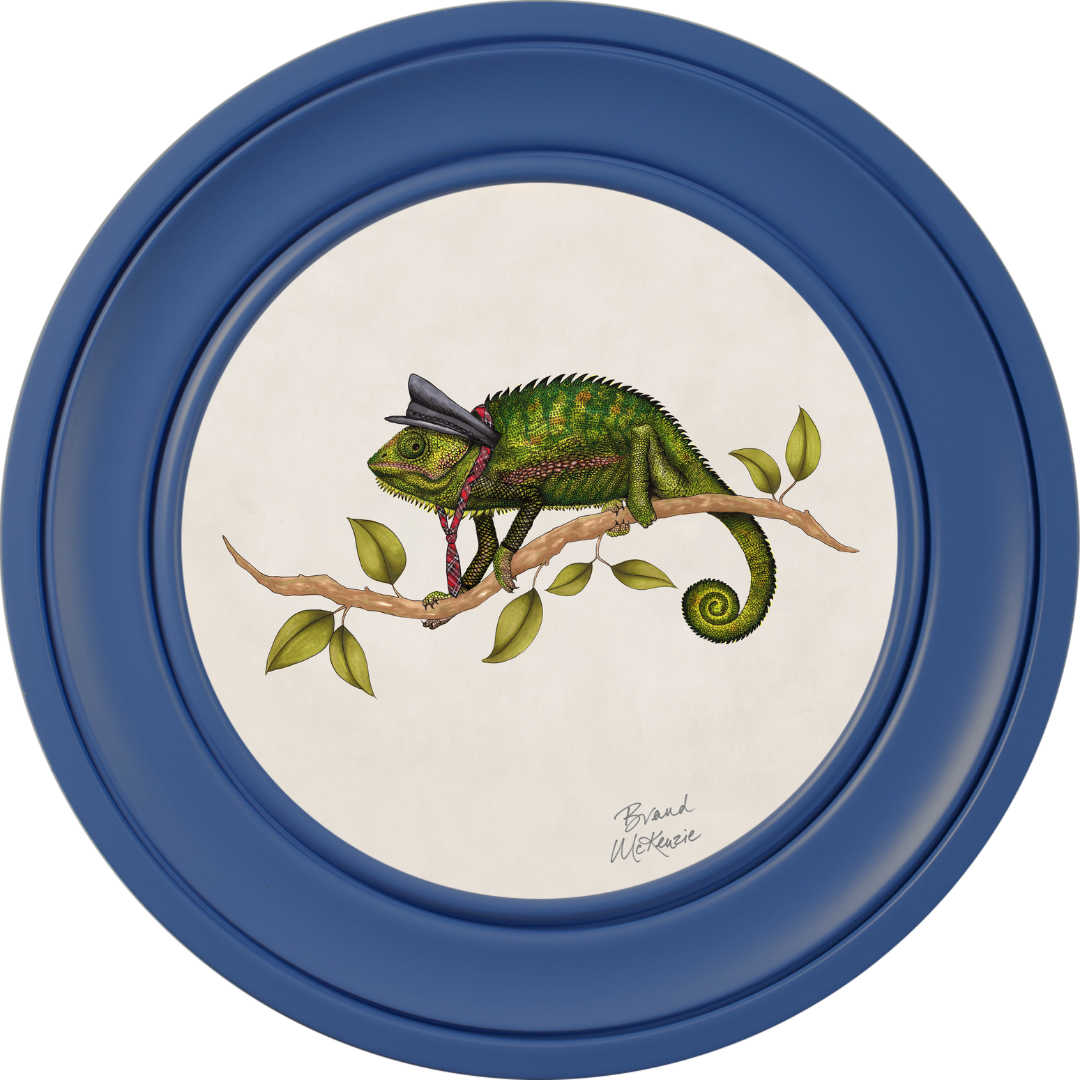 Punk Rocks Cleo on Chalk White Framed Art Prints by Brand McKenzie