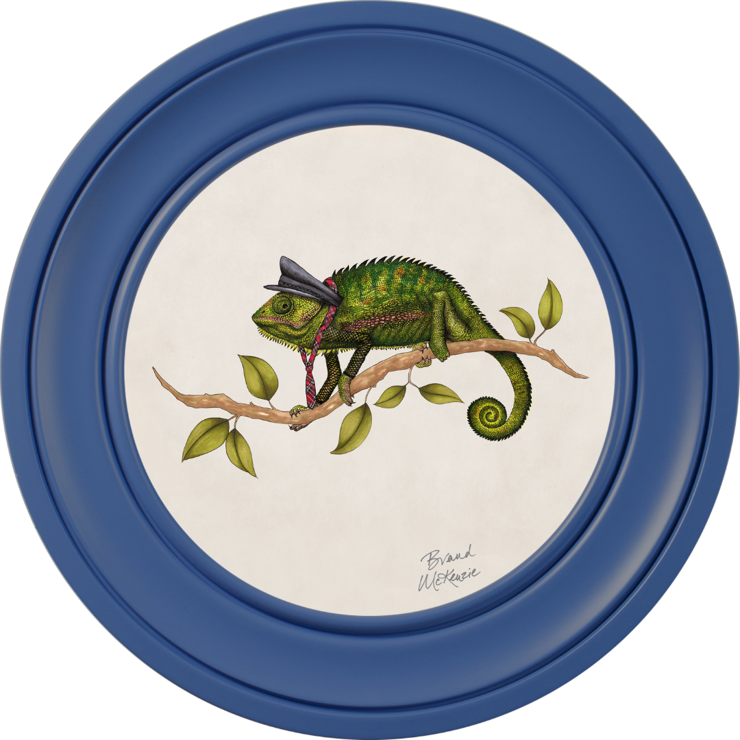 Punk Rocks Cleo on Chalk White Framed Art Prints by Brand McKenzie