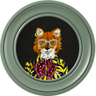 Fine China Todd on Charcoal Black Framed Art Prints by Brand McKenzie