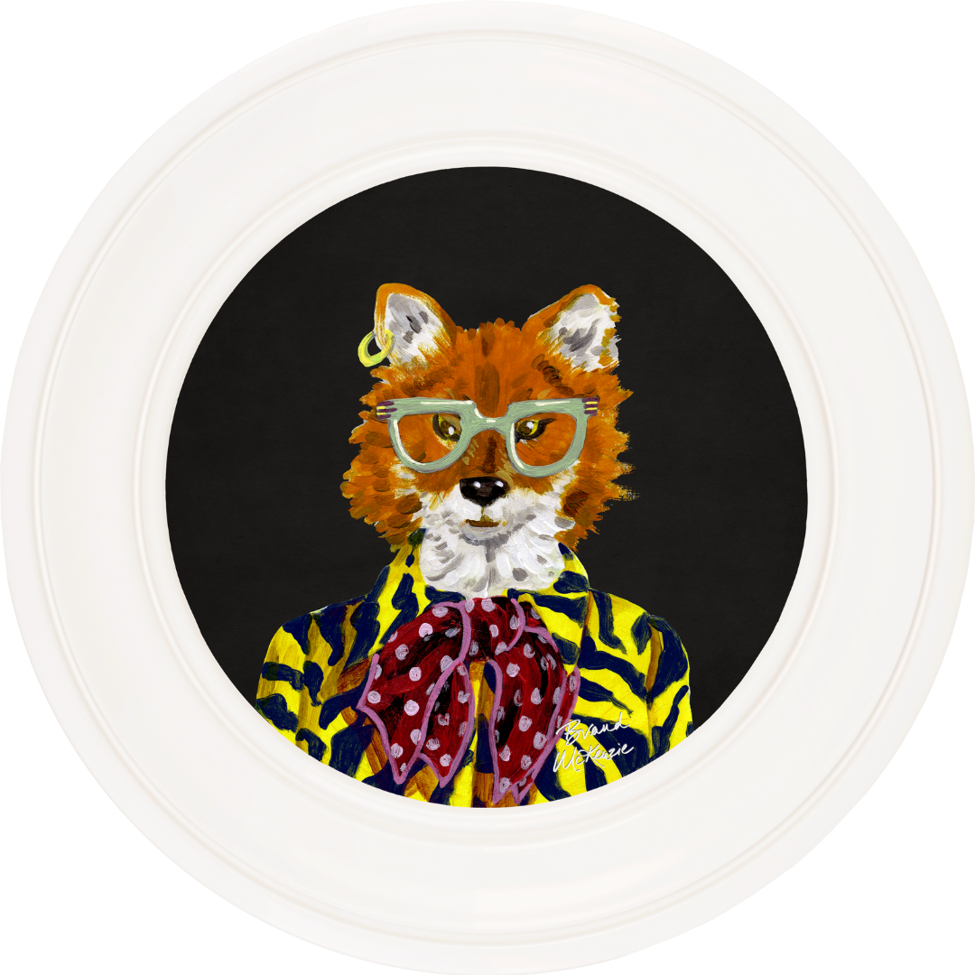 Fine China Todd on Charcoal Black Framed Art Prints by Brand McKenzie