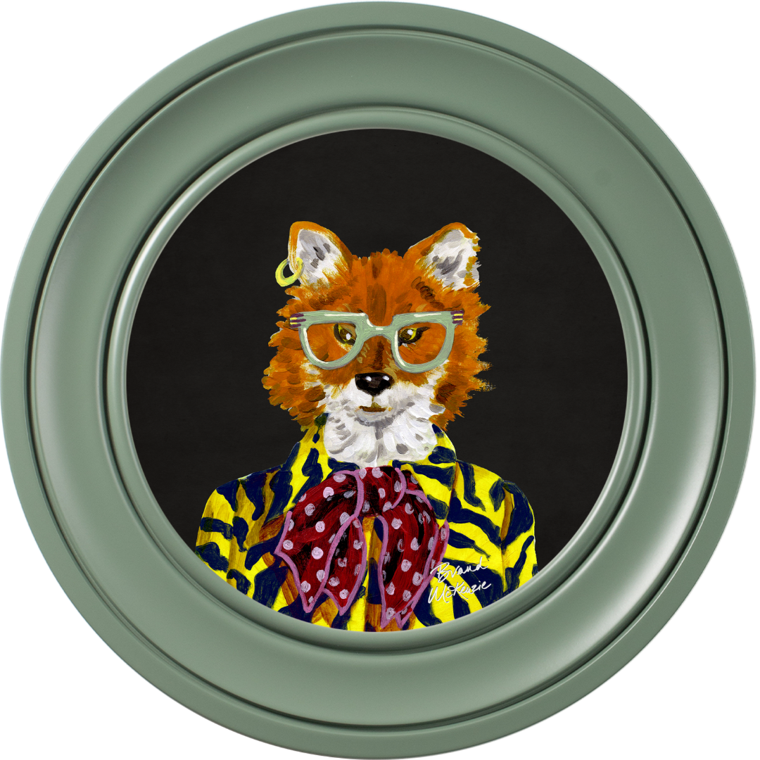 Fine China Todd on Charcoal Black Framed Art Prints by Brand McKenzie