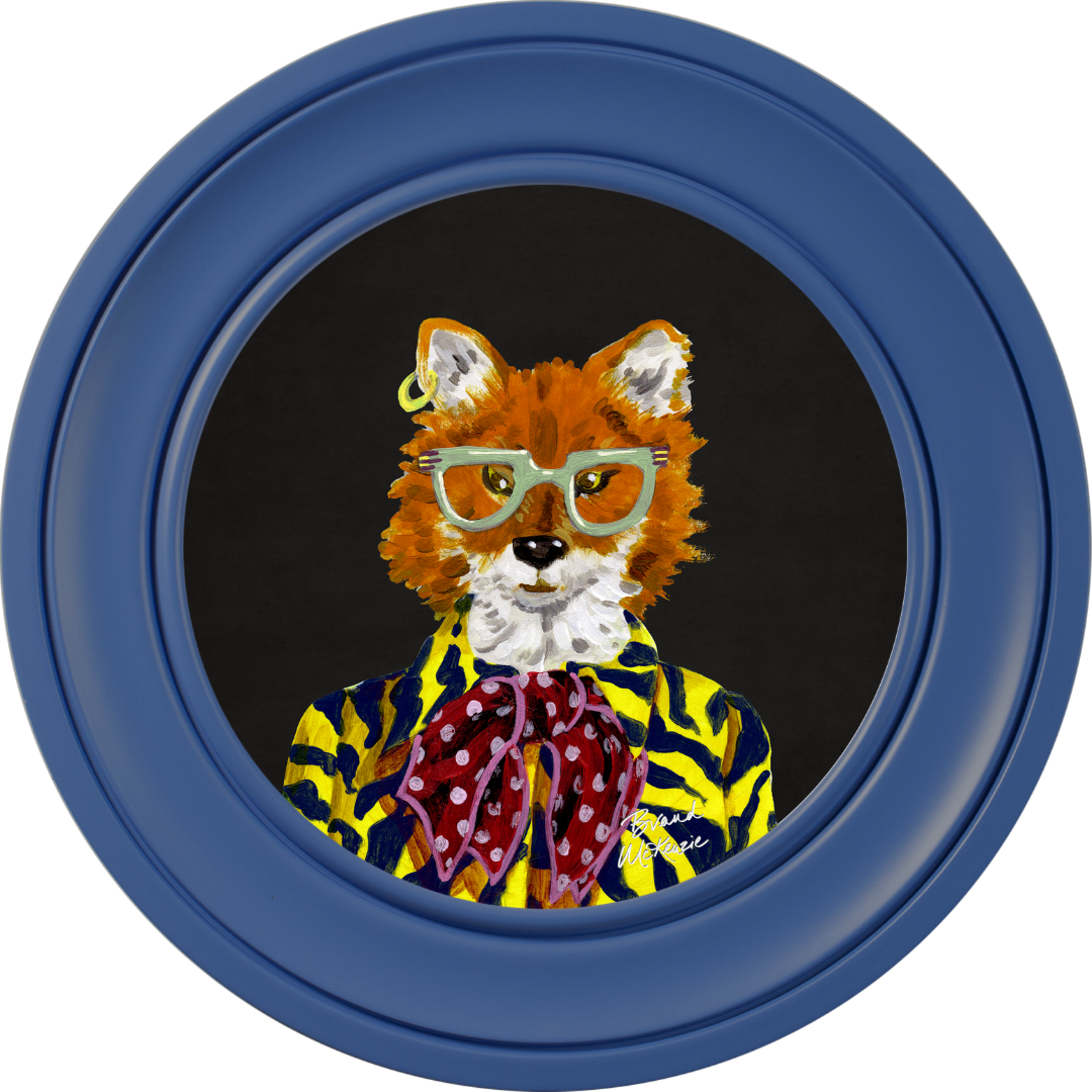 Fine China Todd on Charcoal Black Framed Art Prints by Brand McKenzie