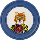 Fine China Todd on Chalk White Framed Art Prints by Brand McKenzie