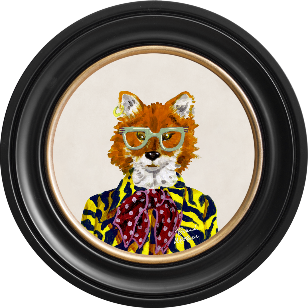 Fine China Todd on Chalk White Framed Art Prints by Brand McKenzie