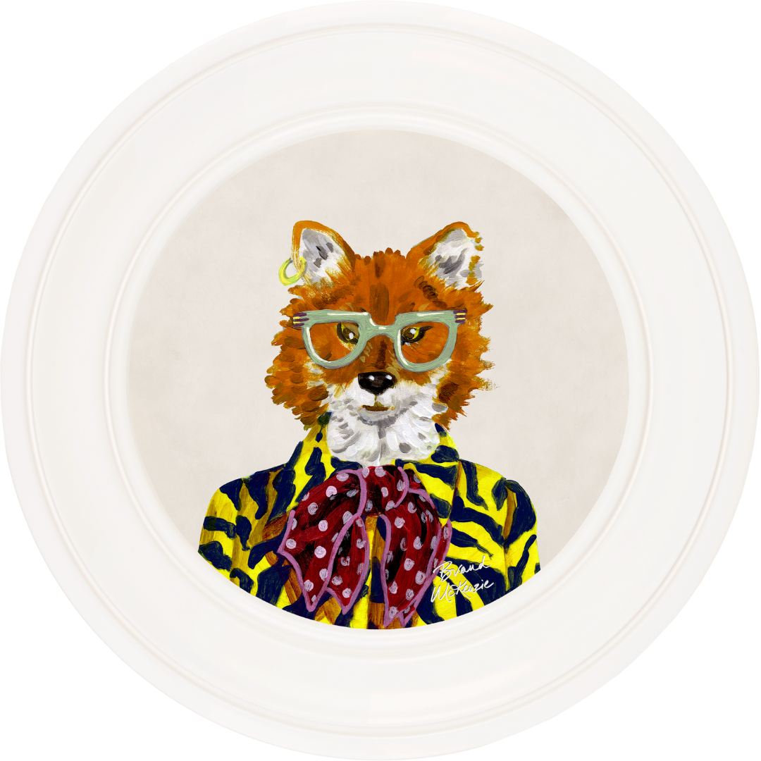 Fine China Todd on Chalk White Framed Art Prints by Brand McKenzie