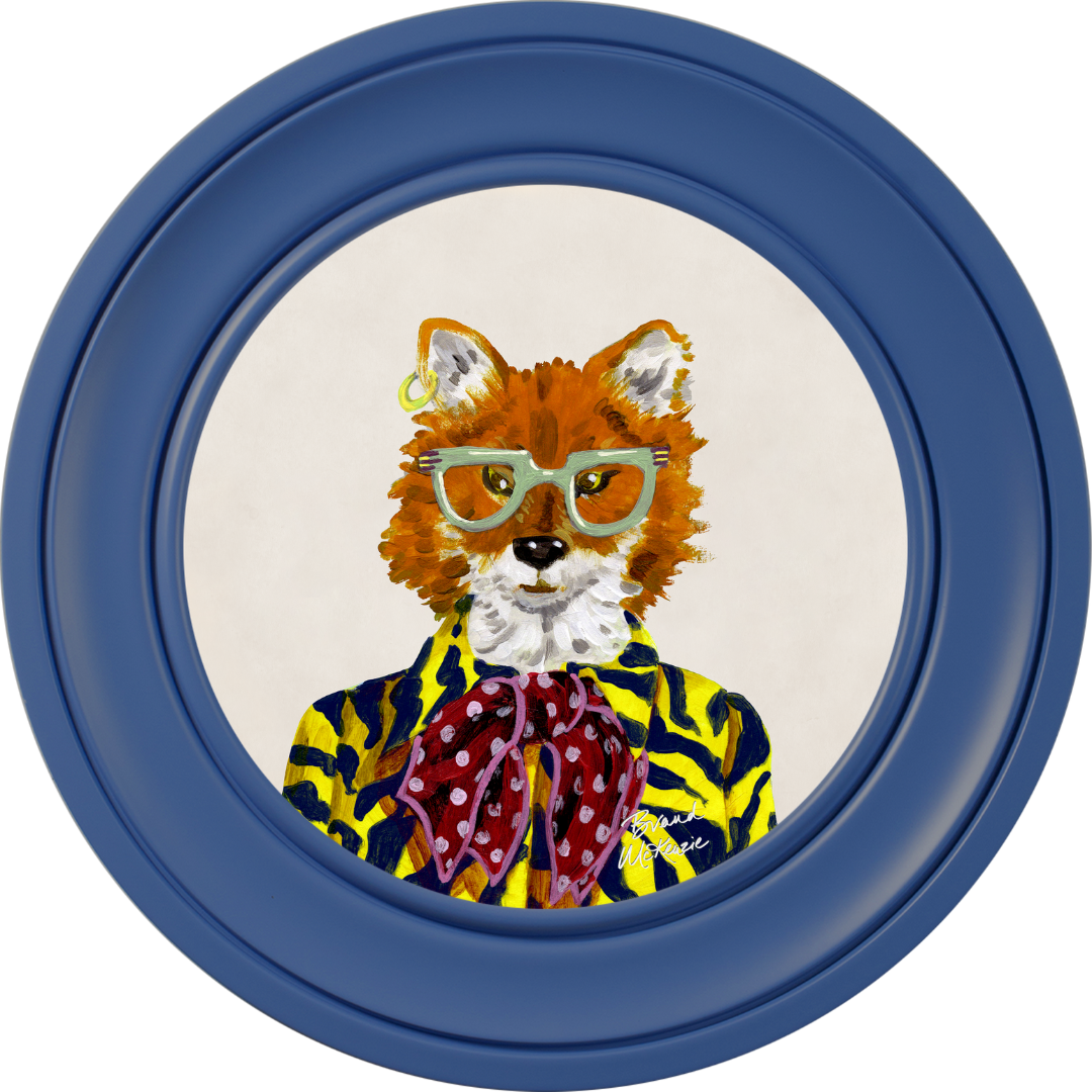 Fine China Todd on Chalk White Framed Art Prints by Brand McKenzie