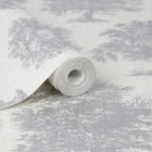 104876 Enchanted Tree Silver Superfresco Easy Wallpaper By Graham & Brown