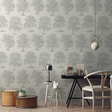 104876 Enchanted Tree Silver Superfresco Easy Wallpaper By Graham & Brown