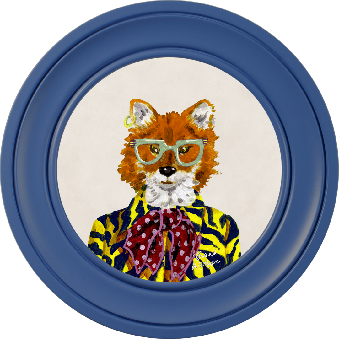 Fine China Todd on Chalk White Framed Art Prints by Brand McKenzie