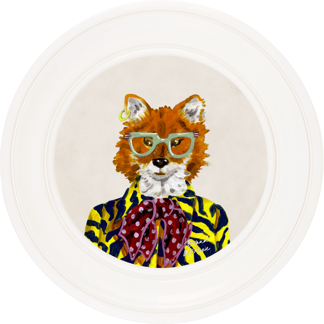 Fine China Todd on Chalk White Framed Art Prints by Brand McKenzie