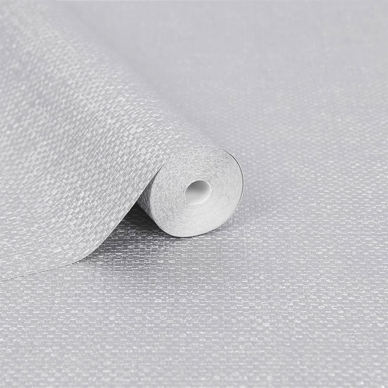 104902 Lux Silver Weave Wallpaper By Graham & Brown