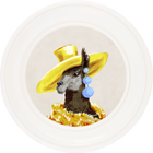 Fine China Lily on Chalk White Framed Art Prints by Brand McKenzie