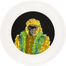 Fine China Gus on Charcoal Black Framed Art Prints by Brand McKenzie