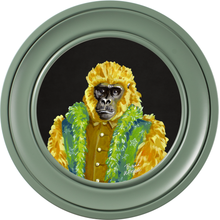 Fine China Gus on Charcoal Black Framed Art Prints by Brand McKenzie