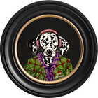 Fine China Dylan on Charcoal Black Framed Art Prints by Brand McKenzie