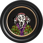 Fine China Dylan on Charcoal Black Framed Art Prints by Brand McKenzie