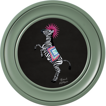 Balancing Act Kiki on Charcoal Black Framed Art Prints by Brand McKenzie