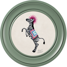 Balancing Act Kiki on Chalk White Framed Art Prints by Brand McKenzie