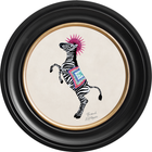 Balancing Act Kiki on Chalk White Framed Art Prints by Brand McKenzie