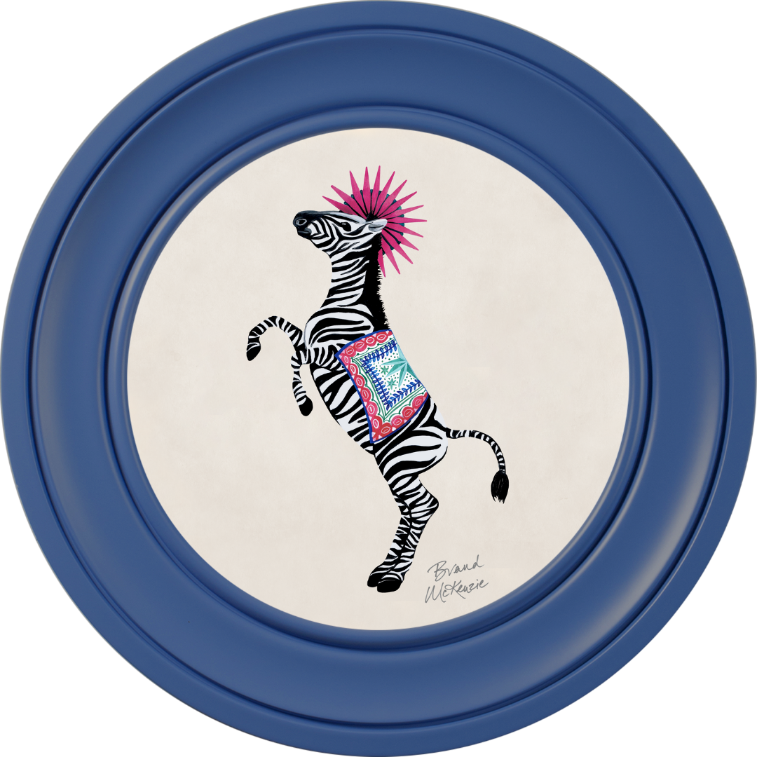 Balancing Act Kiki on Chalk White Framed Art Prints by Brand McKenzie