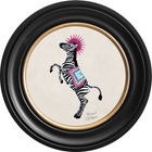 Balancing Act Kiki on Chalk White Framed Art Prints by Brand McKenzie