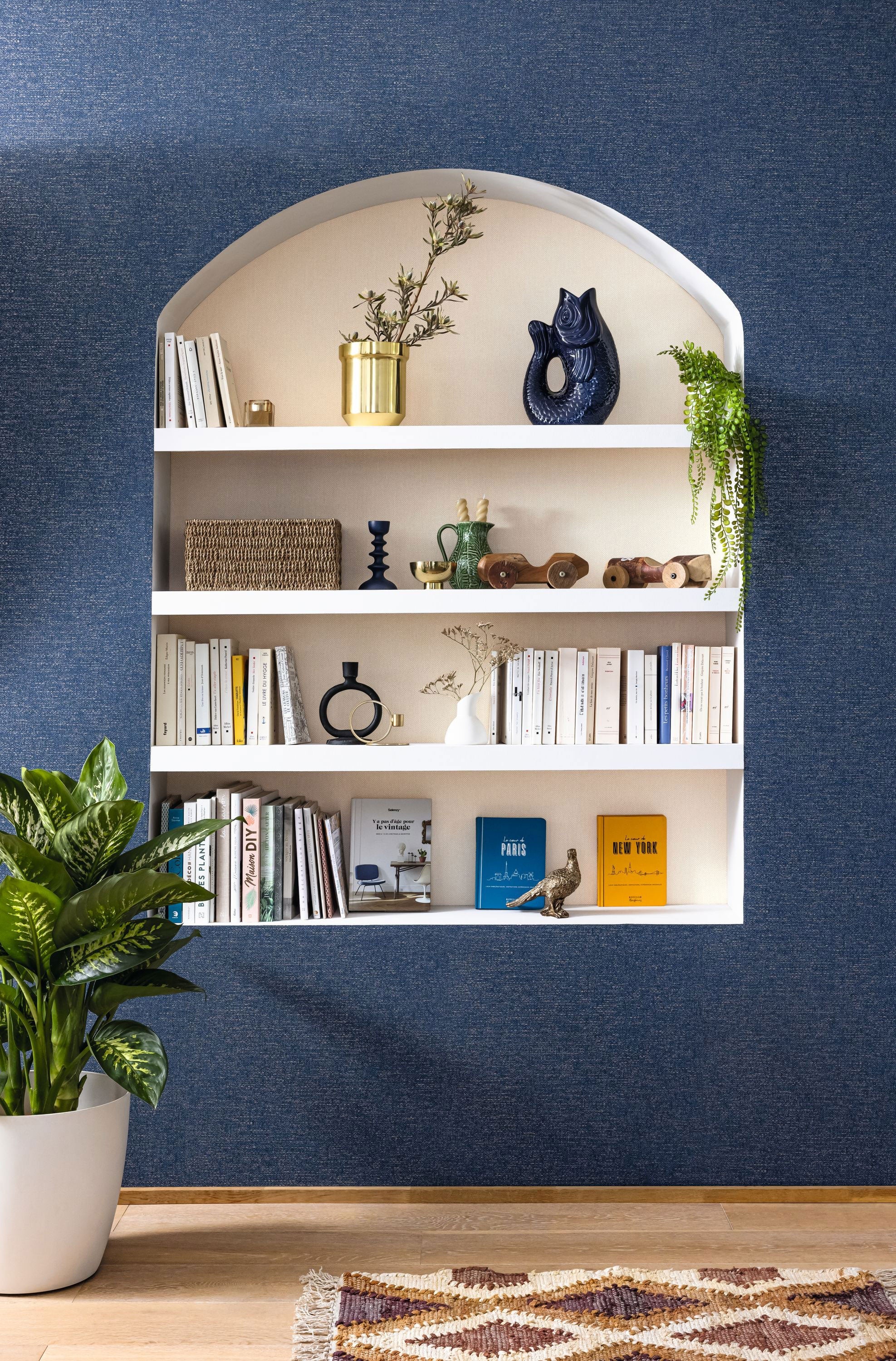 104991153 Uni Mat Creme Damier Wallpaper by Caselio