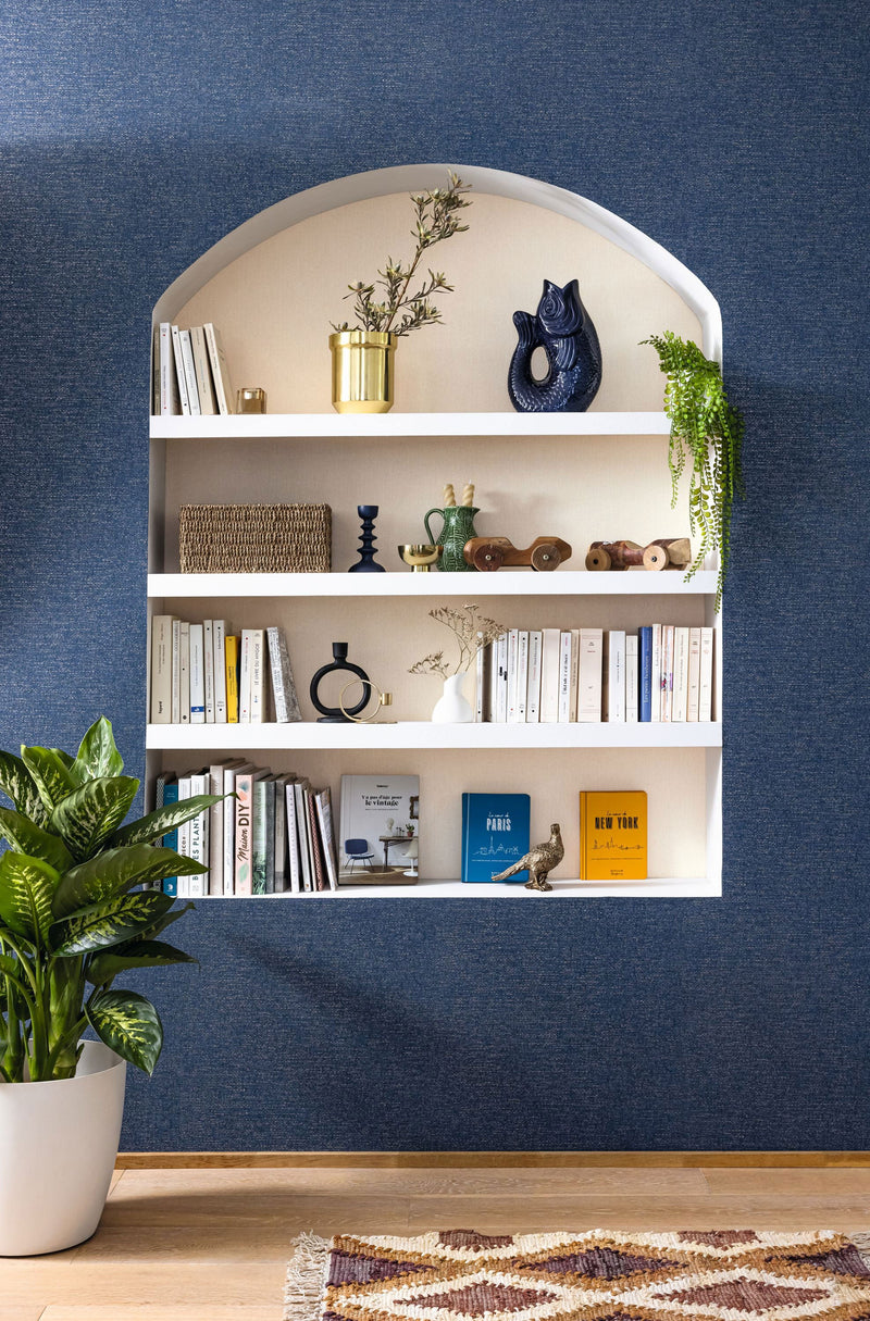 104991153 Uni Mat Creme Damier Wallpaper by Caselio