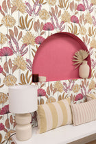 104995056 Uni Mat Aubergine Damier Wallpaper by Caselio