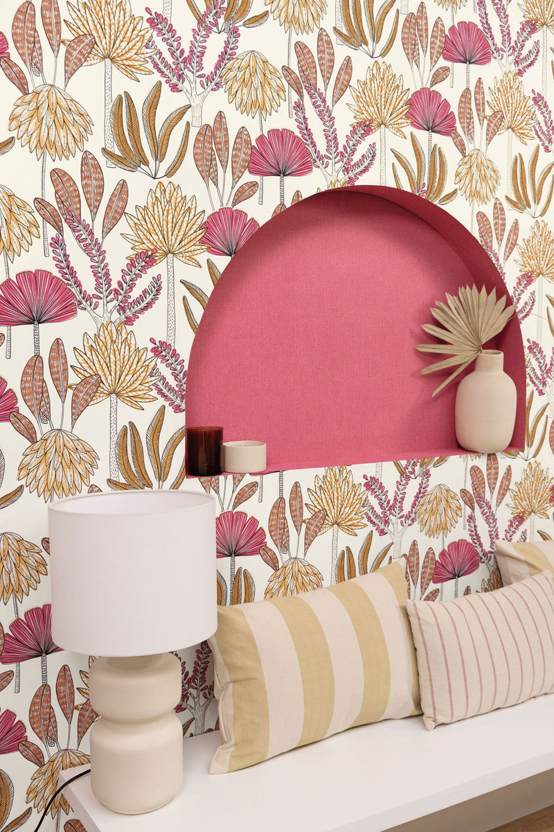 104995056 Uni Mat Aubergine Damier Wallpaper by Caselio