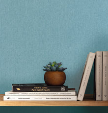 104996217 Uni Mat Bleu Lagon Damier Wallpaper by Caselio