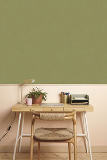 104997414 Uni Mat Vert Kaki Damier Wallpaper by Caselio