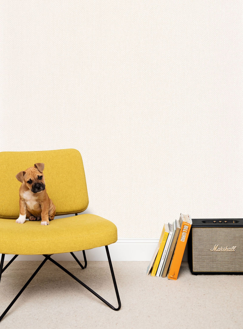 104999338 Uni Mat Gris Lin Clair Damier Wallpaper by Caselio