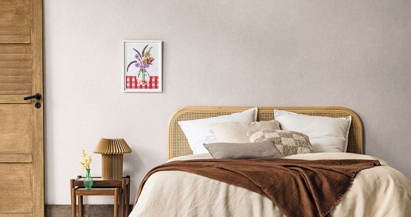 104999564 Uni Mat Gris Lin Fonce Damier Wallpaper by Caselio