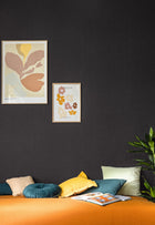 104999842 Uni Mat Noir Damier Wallpaper by Caselio