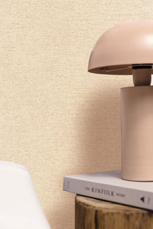 105001136 Uni Metallise Beige Fonce Cuivre Damier Wallpaper by Caselio