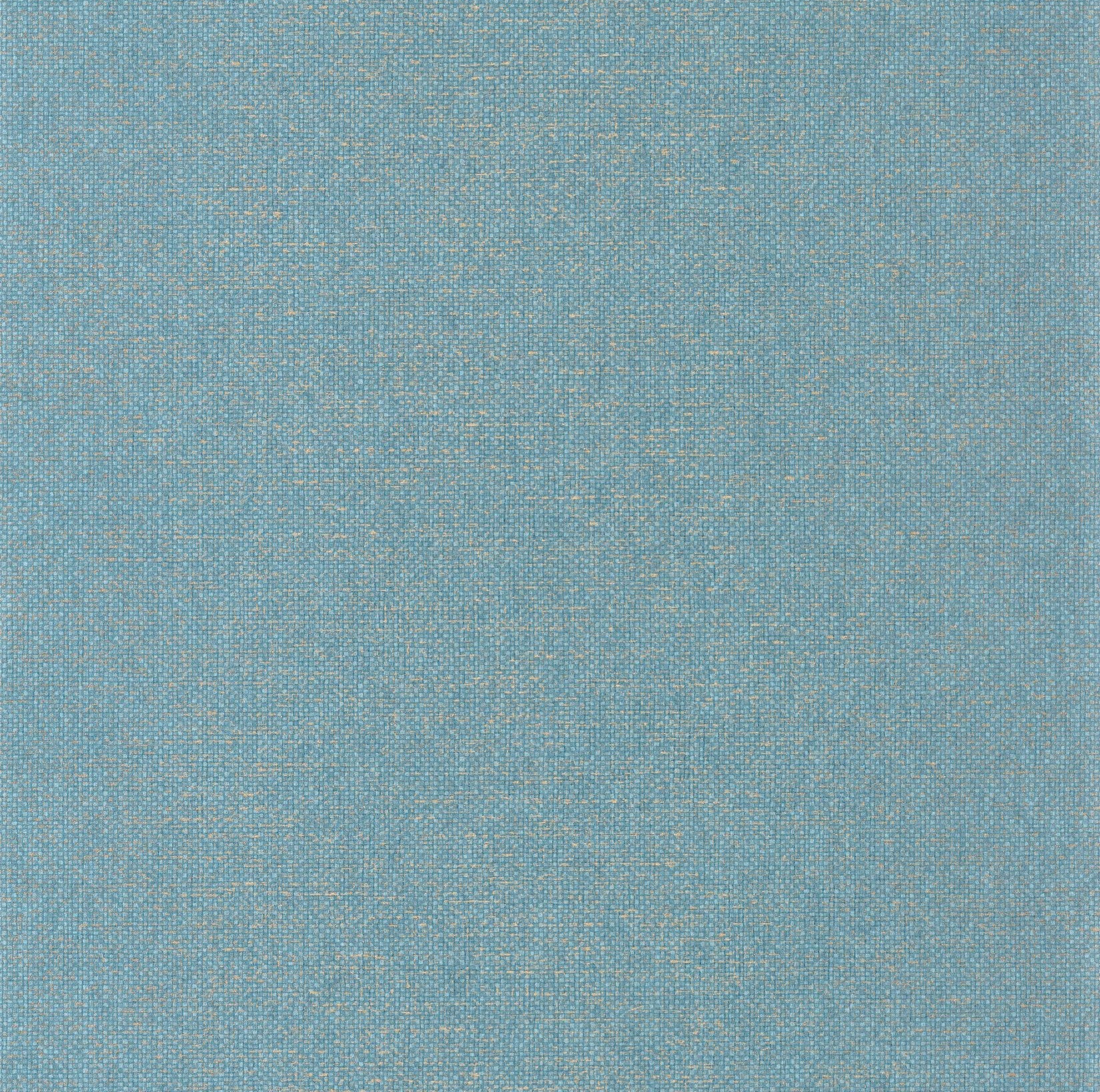 105006027 Uni Metallise Bleu Madura Dore Damier Wallpaper by Caselio
