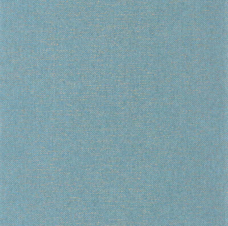 105006027 Uni Metallise Bleu Madura Dore Damier Wallpaper by Caselio