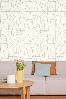 105020699 Edges Blanc Noir Wallpaper by Caselio