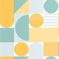 Limit Bleu Jaune Outlines Wallpaper by Caselio