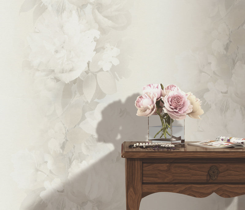 10513-02 Aurora Floral Beige Wallpaper by Erismann