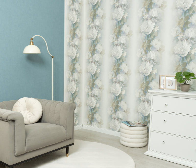 10513-08 Aurora Floral Blue Wallpaper by Erismann