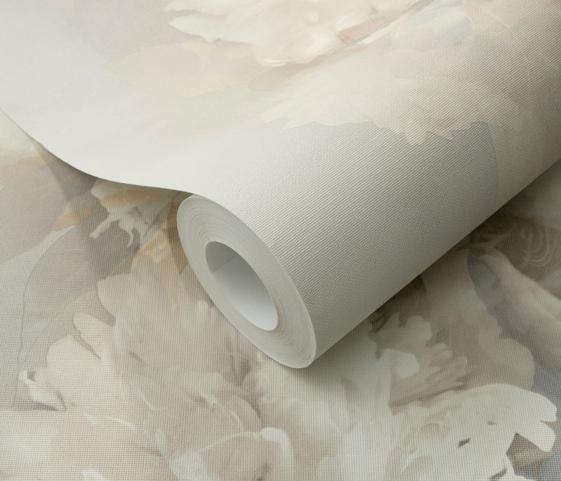 10513-37 Aurora Floral Taupe Wallpaper by Erismann