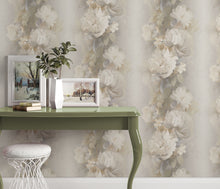10513-37 Aurora Floral Taupe Wallpaper by Erismann