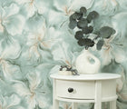 10514-18 Aurora Floral Turquoise Wallpaper by Erismann